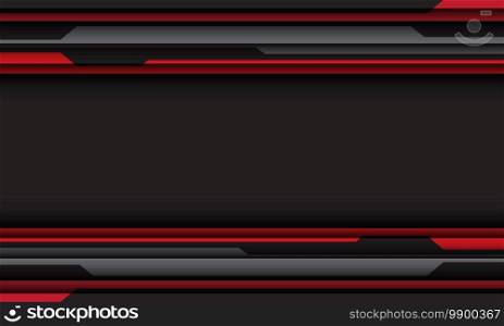 Abstract red grey cyber line shadow with blank space design modern futuristic background vector illustration.