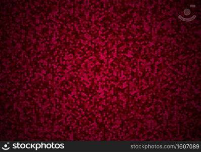 Abstract red hexagon pattern background and texture technology futuristic design concept. Vector illustration