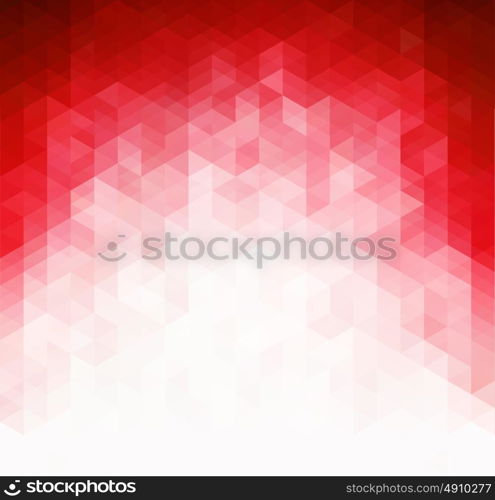 Abstract red light template background. Abstract red light template background. Triangles mosaic