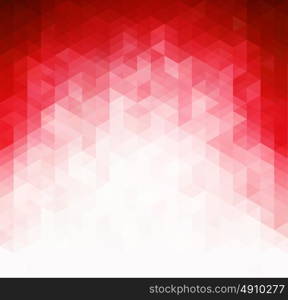 Abstract red light template background. Abstract red light template background. Triangles mosaic