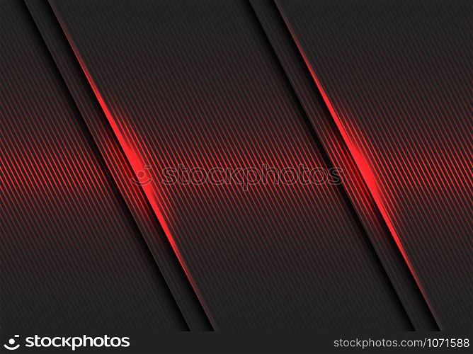 Abstract red lines light pattern slash on dark grey design modern luxury futuristic background vector illustration.