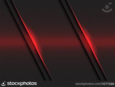 Abstract red lines light pattern slash on dark grey design modern luxury futuristic background vector illustration.