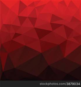 Abstract red low poly background vector illustration.