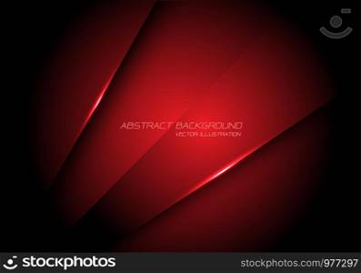 Abstract red metallic overlap design modern futuristic technology background vector illustration.