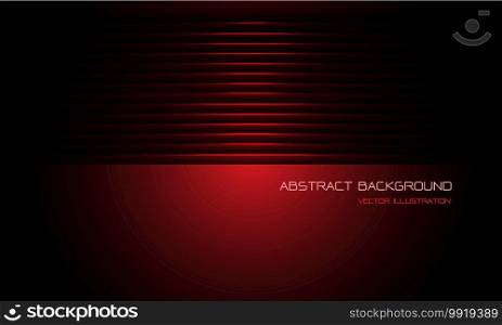 Abstract red metallic shutter dim light with blank space design modern futuristic background vector illustration.