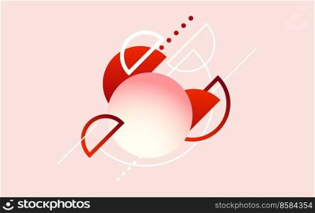 Abstract Red Modern Technology Background