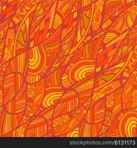 Abstract red Seamless ethnic pattern. Vector illustration
