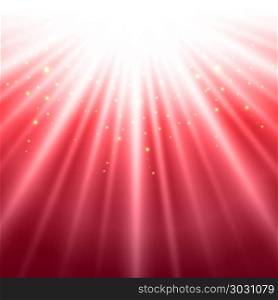 Abstract red shining light top magic with sparkling background. Vector illustration. Abstract red shining light top magic with sparkling background.