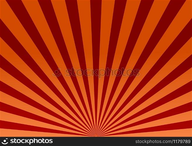 Abstract red sun rays vector background. Abstract red sun rays vector