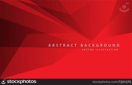 Abstract red tone polygon geometric design modern luxury background vector illustration.