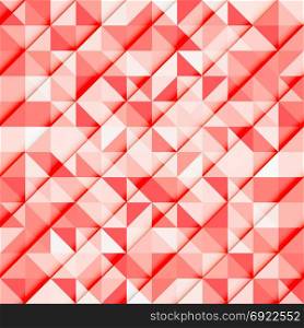 Abstract red triangle and square in red or orange color pattern, Vector illustration, copy space