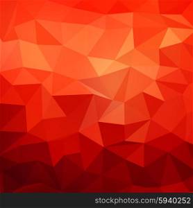 Abstract red vector background. Abstract color mosaic background. Red vector background