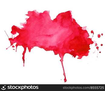 abstract red watercolor splash texture background design