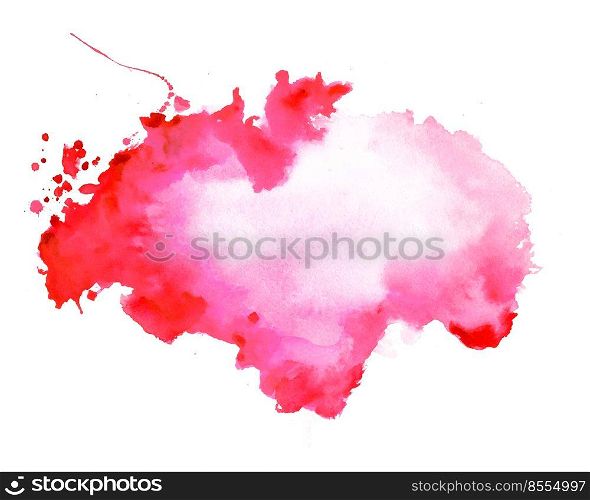 abstract red watercolor stain texture background design