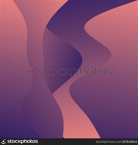 Abstract Red Waves background. Dynamic shapes composition