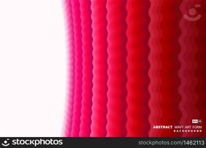 Abstract red wavy pattern design decoration cover template background. Decorate for ad, poster, artwork, template design, print. illustration vector eps10