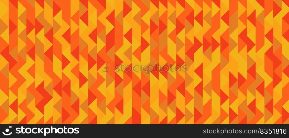 Abstract retro pattern of geometric shapes. Colorful gradient mosaic backdrop. Geometric hipster triangular background, vector