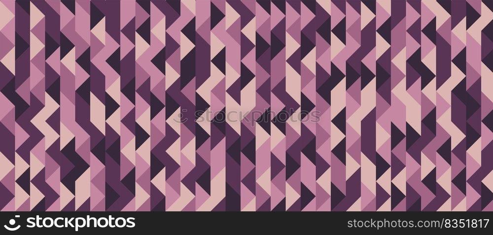 Abstract retro pattern of geometric shapes. Colorful gradient mosaic backdrop. Geometric hipster triangular background, vector