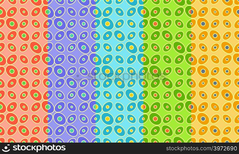 Abstract retro seamless pattern. Simple bright ornament for textile, prints, wallpaper, wrapping paper, web etc. Available in EPS