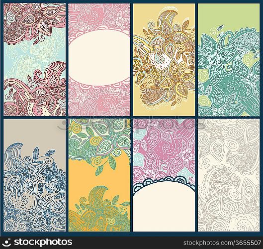 abstract retro seamless vector of leaves
