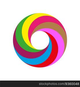 Abstract ribbon circle. Concept art. Circle backdrop. Vector illustration. stock image. EPS 10.. Abstract ribbon circle. Concept art. Circle backdrop. Vector illustration. stock image.