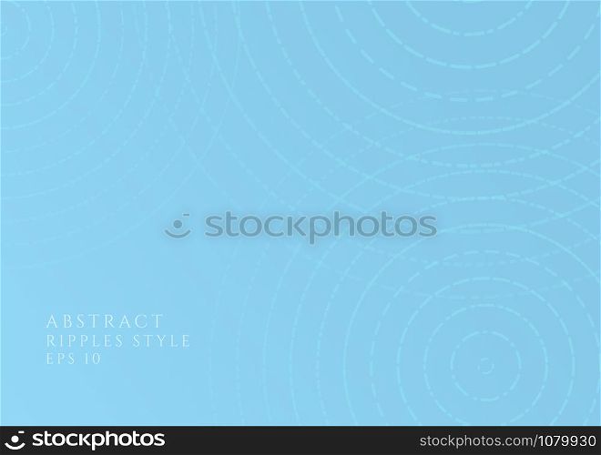 Abstract ripple background blue clean design minimal wave modern concept. vector illustration