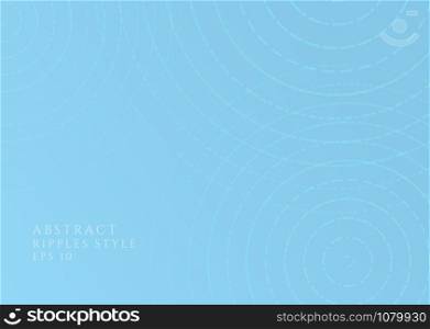 Abstract ripple background blue clean design minimal wave modern concept. vector illustration