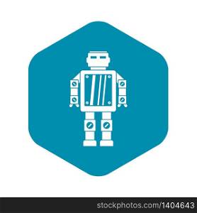 Abstract robot icon. Simple illustration of abstract robot vector icon for web. Abstract robot icon, simple style