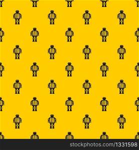 Abstract robot pattern seamless vector repeat geometric yellow for any design. Abstract robot pattern vector