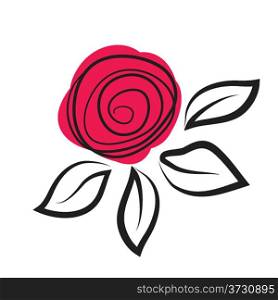 Abstract rose flower