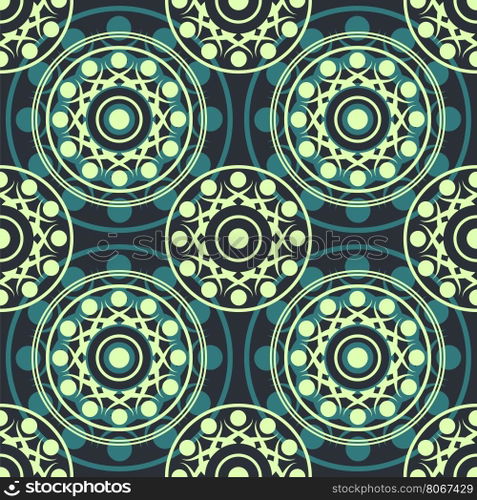 abstract round forms seamless pattern vector background