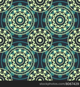 abstract round forms seamless pattern vector background