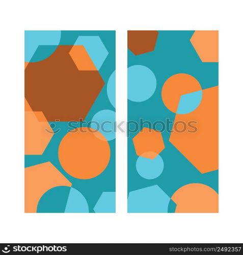 Abstract round geometrict background template