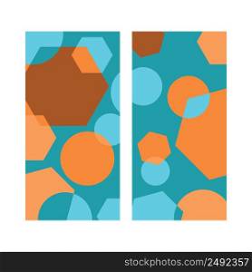 Abstract round geometrict background template