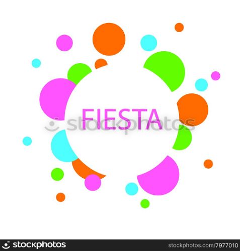 Abstract round vector logo for a holiday