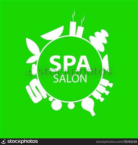 Abstract round vector logo for Spa salon