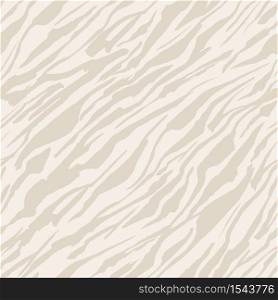 Abstract Safari pattern, white tiger or zebra seamless print, vector background. African safari wild animal fur skin pattern with beige stripes, simple flat modern decoration background. Abstract Safari pattern white tiger or zebra seamless print