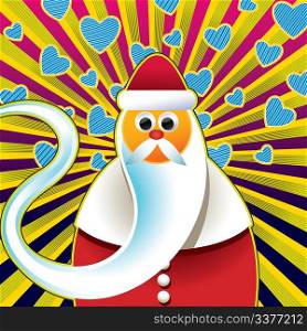 Abstract santa claus background