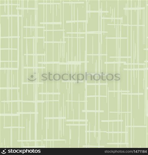 Abstract scribble lines seamless pattern on green background. Chaotic rough texture. Design for fabric, textile print, wrapping paper, cover. Fashion vector illustration. Abstract scribble lines seamless pattern on green background. Chaotic rough texture.