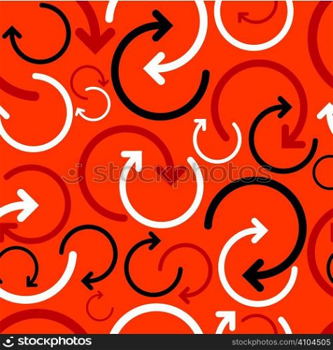 abstract seamless arrow tile background design in orange