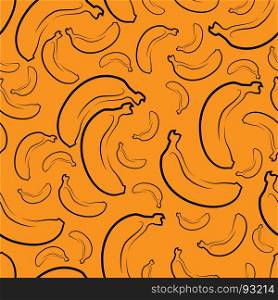 Abstract seamless background design cloth texture with banana elements. Creative vector endless fabric pattern with shapes of small bananas. Simple soft graphic tile images for wallpaper.. Abstract seamless background design cloth texture with banana elements. Creative vector endless fabric pattern with shapes of small bananas. Simple soft graphic tile images for wallpaper or textile.