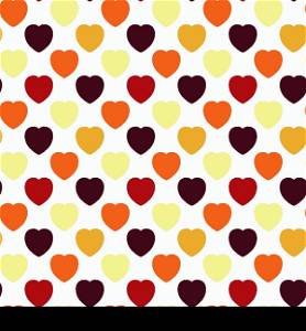 Abstract seamless background - Multicolored hearts. EPS10 vector.