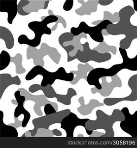 Abstract seamless camouflage pattern. Vector illustration
