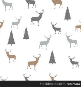Abstract Seamless deer pattern background. Vector Illustration. Abstract Seamless deer pattern background. Vector Illustration EPS10