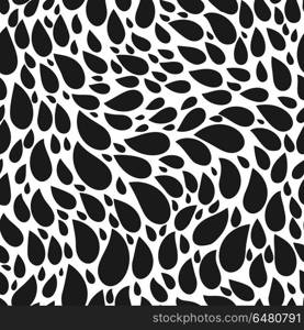 Abstract seamless drop pattern. Monochrome black and white texture. Repeating geometric simple graphic background. Abstract seamless drop pattern. Monochrome black and white texture. Repeating geometric simple graphic background.