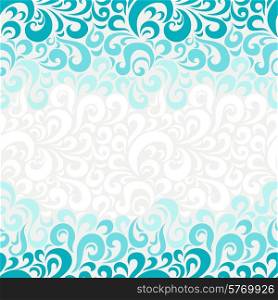Abstract seamless floral swirl pattern.