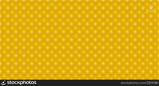 Abstract seamless geometric gold background of circles for design. Flat design.