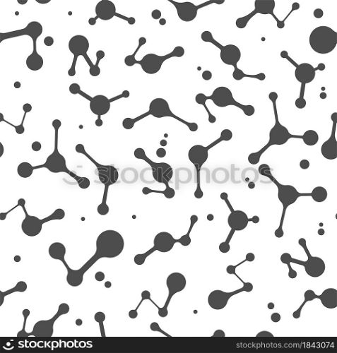 Abstract seamless geometric pattern of circles of different diameters and connecting lines for covers, cards, banners and posters. Flat style