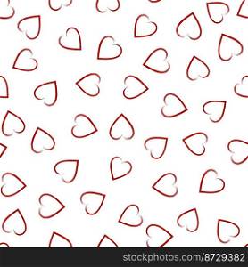Abstract seamless heart pattern vector
