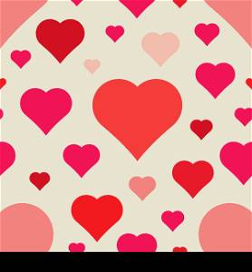 abstract seamless hearts pattern